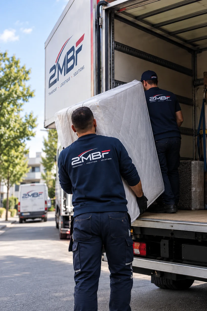 Équipe 2MBF lors d'une opération de manutention